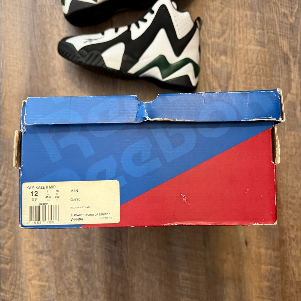 Reebok Kamikaze 2 II Reserve Collection Seattle Sonics SuperSonics White Green - Picture 11 of 12